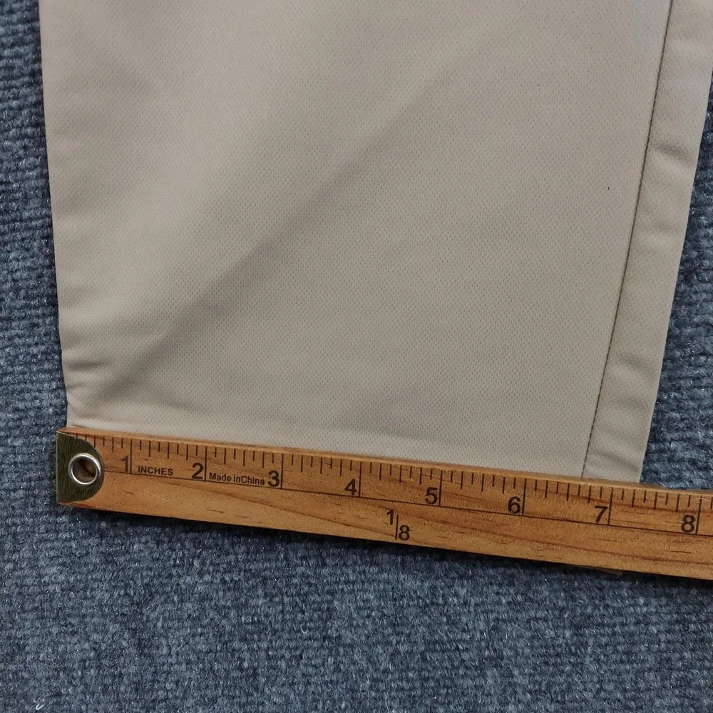 NEW Banana Republic Pants Mens 36x30 Beige Dress Flat Front Slim Microfiber